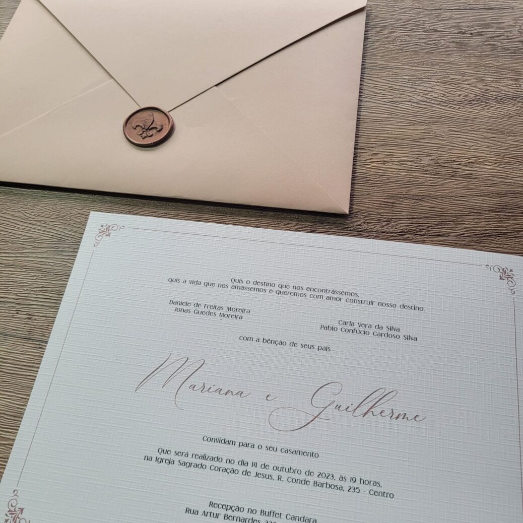 Convites de casamento